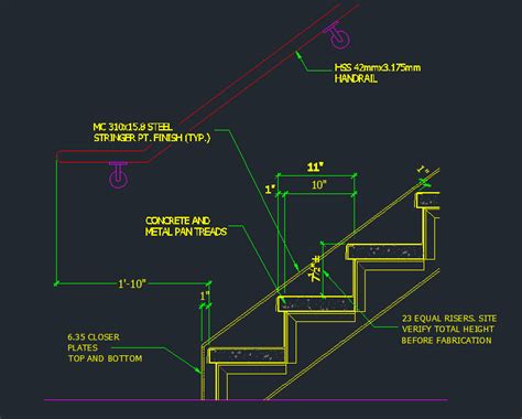 standard rise stair detailing